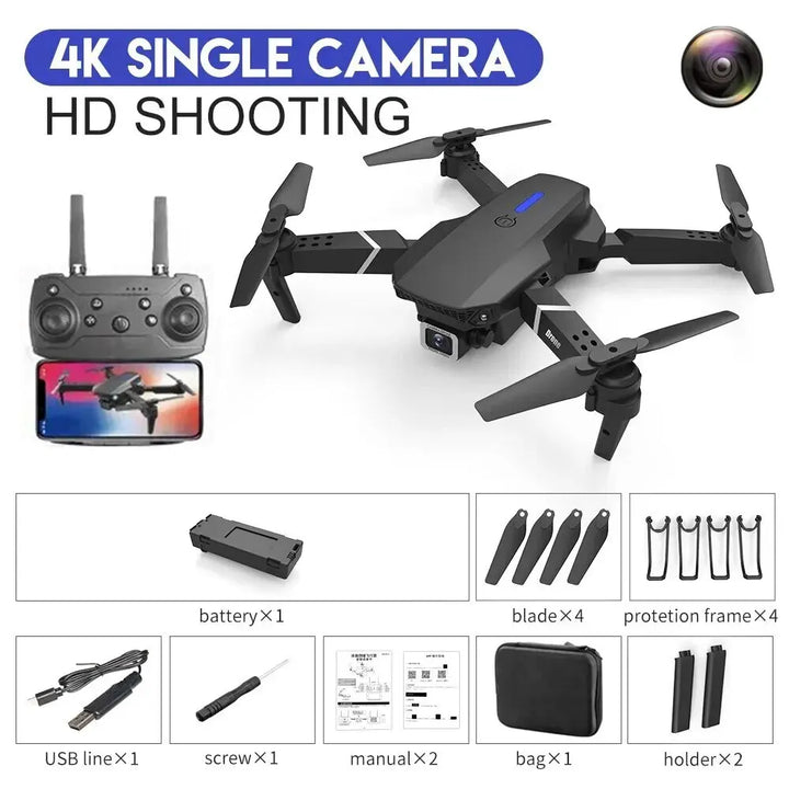 Drone 4k 1080P wide angle HD câmera foldable