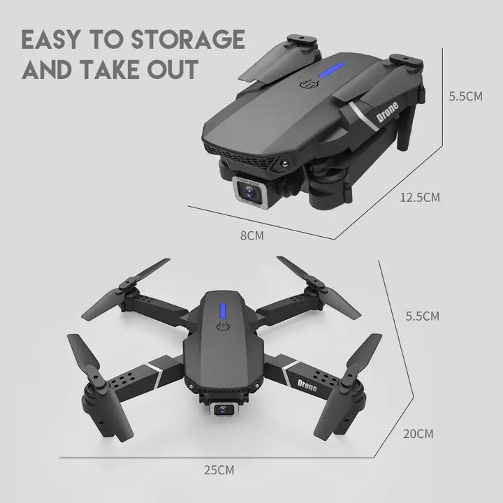 Drone 4k 1080P wide angle HD câmera foldable