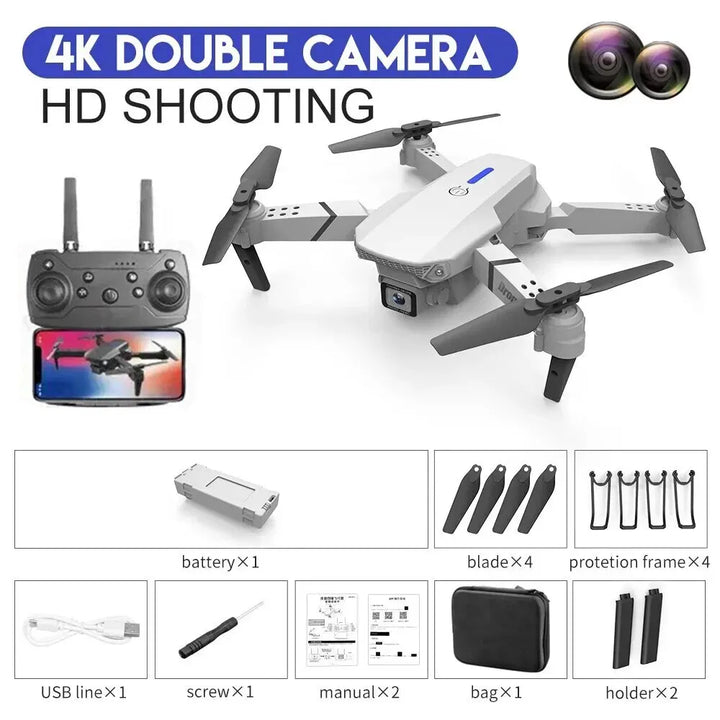 Drone 4k 1080P wide angle HD câmera foldable